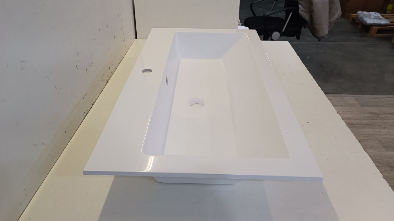 Раковина ЦВЕТ И СТИЛЬ Мария 95 литьевой мрамор/белый  Раковина ЦВЕТ И СТИЛЬ Мария 95 литьевой мрамор/белый