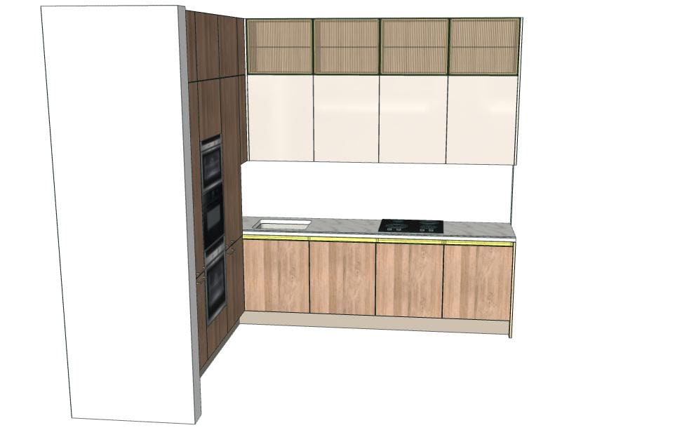 Кухонный гарнитур Teramo/Jazz/Allure Vetro