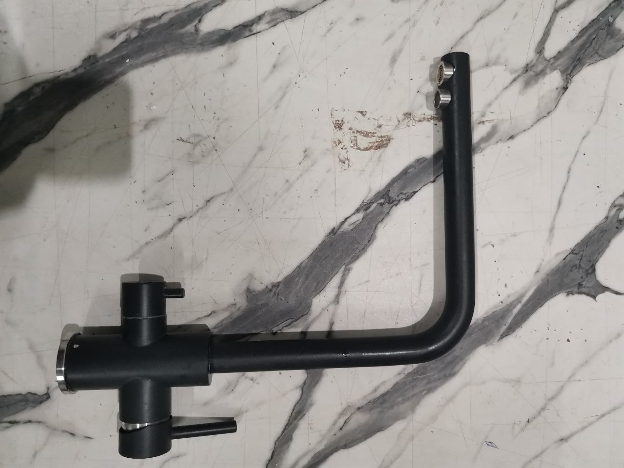 Смеситель 2в1 FLORENTINA 333.40H.2123.102 Альдо Черный 