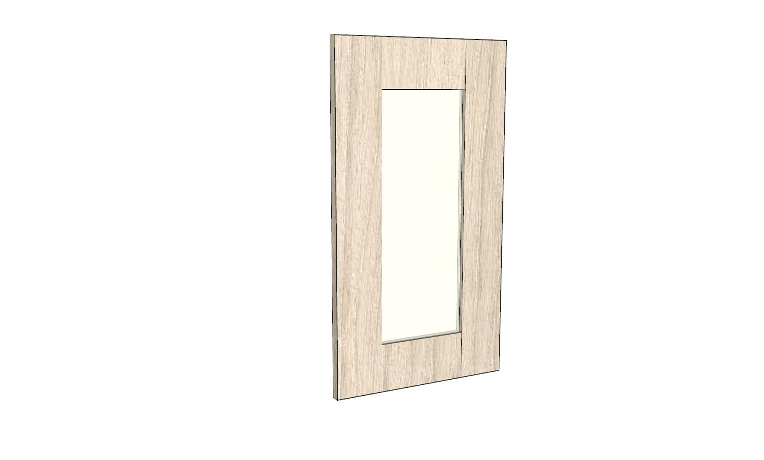 Фасад кухонный со стеклом 72.40 СТ Вяз