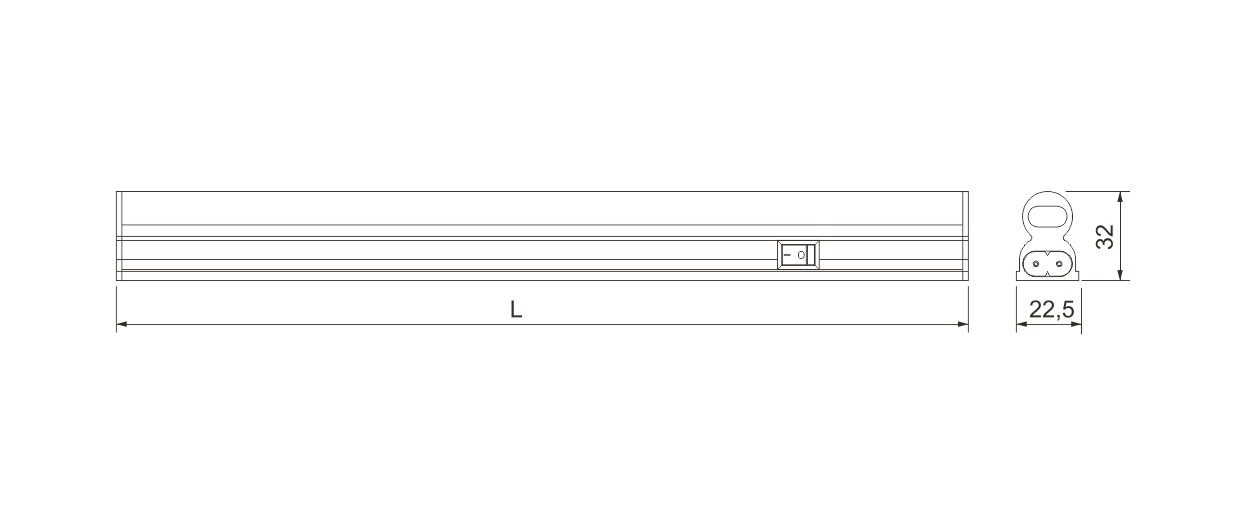 Светильник LED линейный Line 1E-117