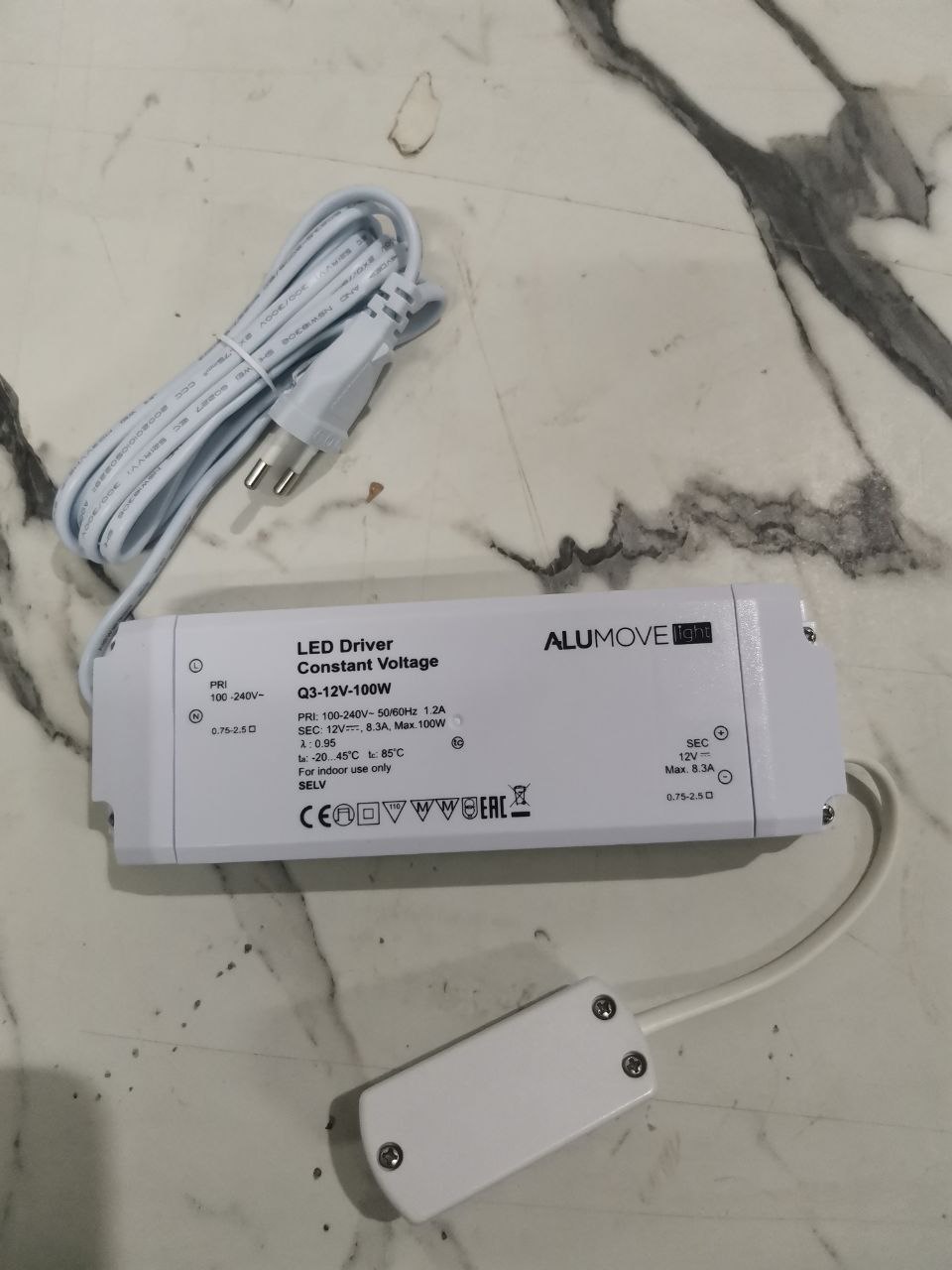 Трансформатор для ленты ALUMOVE LIGHT 301001-AC UT 12V/100W 