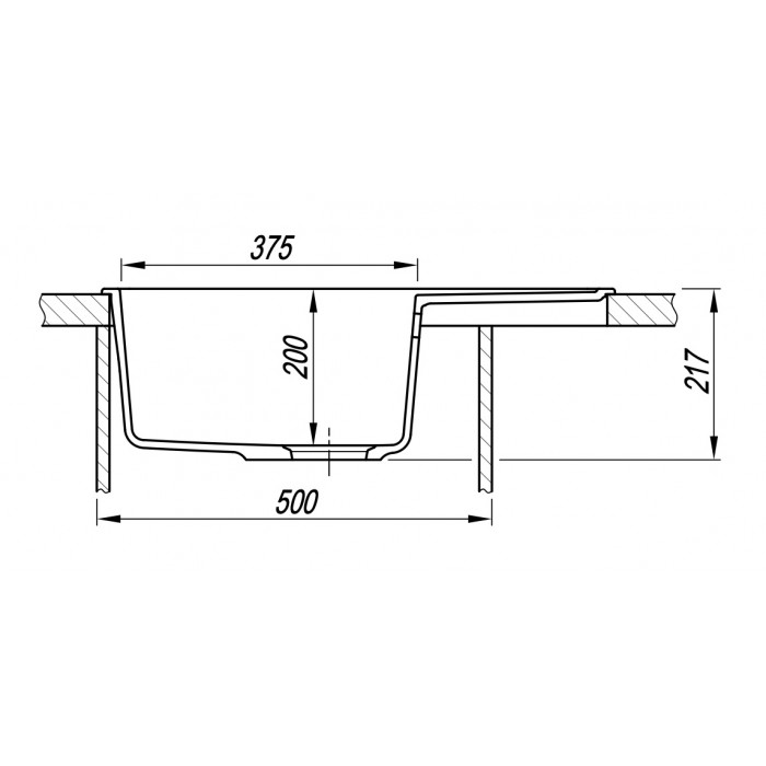 Мойка FLORENTINA 17.030.C0650.201 Пьемонт 650  Мойка FLORENTINA 17.030.C0650.201 Пьемонт 650