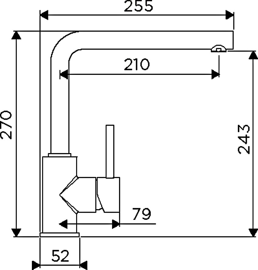 Смеситель OMOIKIRI 4994312 Nakagawa-PL  Смеситель OMOIKIRI 4994312 Nakagawa-PL