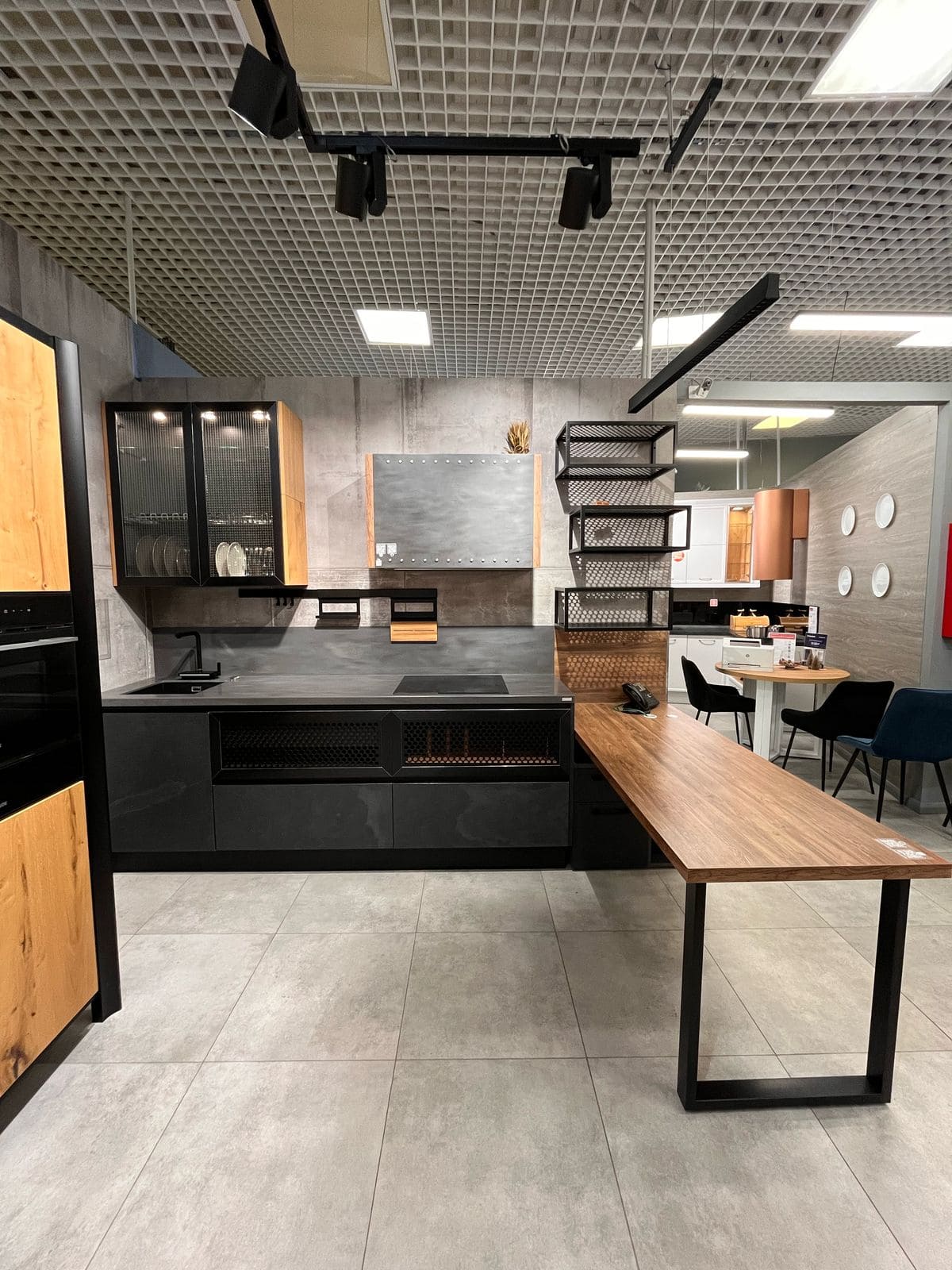 Кухонный гарнитур Антро Вуд натуральная