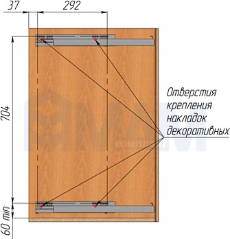 Корзина для белья 3-х уровневая VIBO ACL3SMSXALVG ELITE 