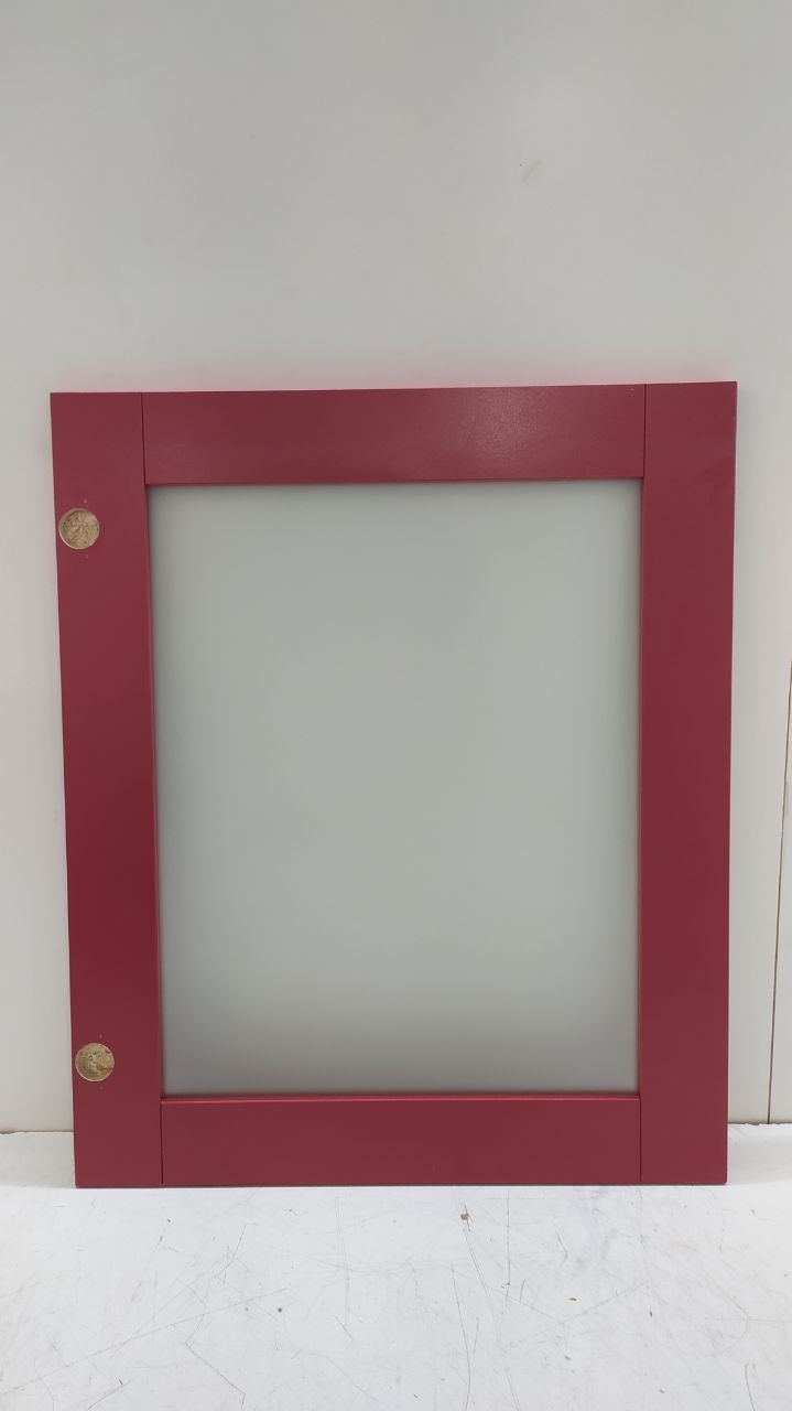 Фасад кухонный со стеклом 72.60 СТ Винный красный (лак)