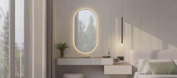 Зеркало BAJJO Овал 1010х510 с подсветкой