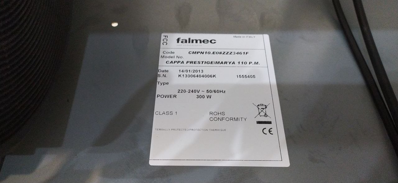 Вытяжка FALMEC PRESTIGE NEW 110 (600) нерж.