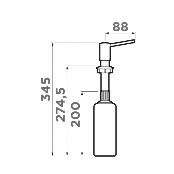 Дозатор OMOIKIRI 4975019(4995019) OM-02-WH белый