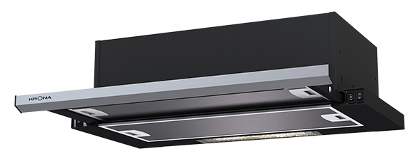 Вытяжка KRONA KAMILLA slim 600 black/inox 