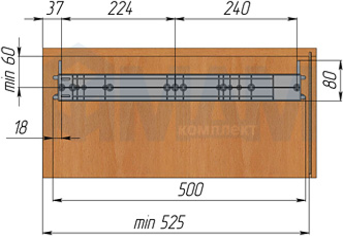 Вешало для брюк VIBO AFPP50VG PARTNER 