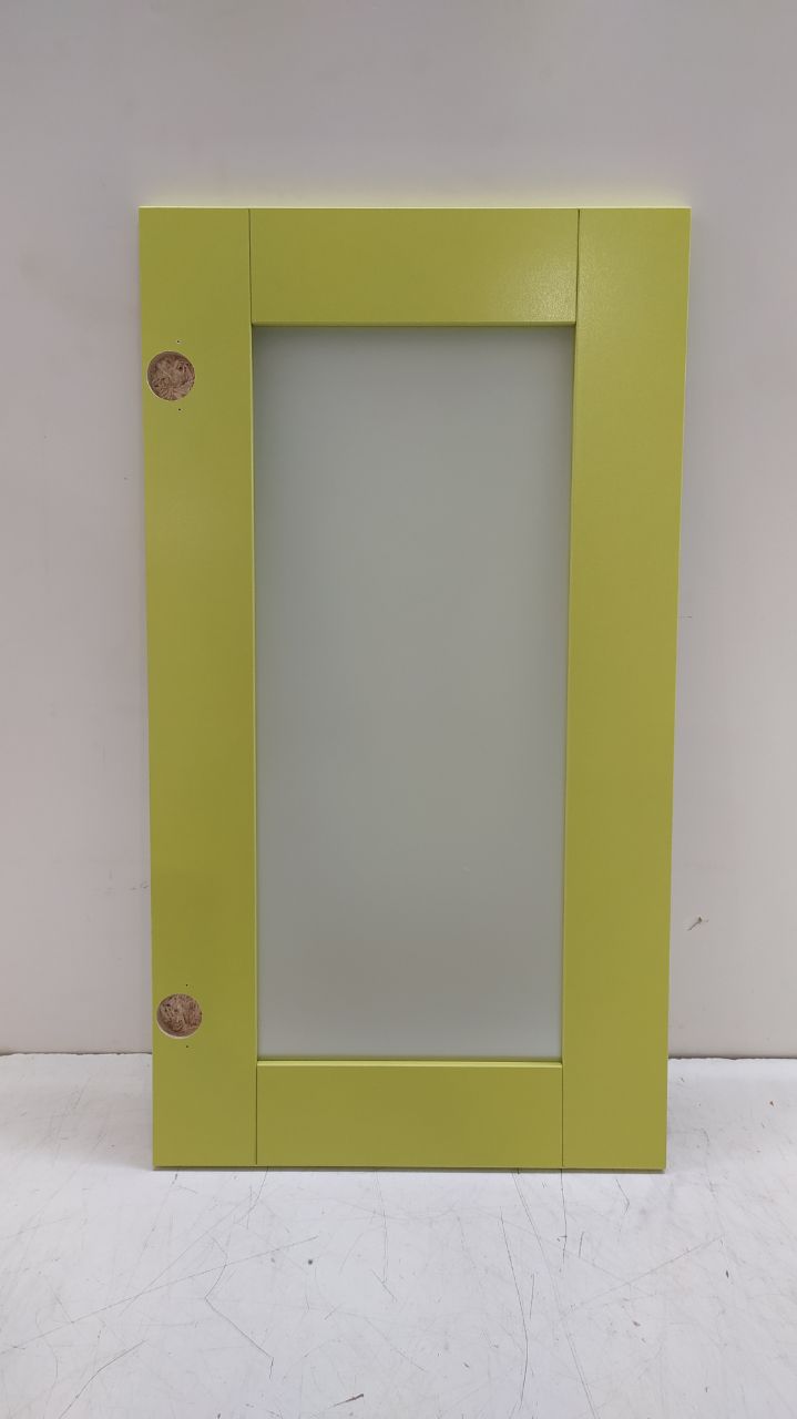 Фасад кухонный со стеклом 72.40 СТ Салатовый (лак)