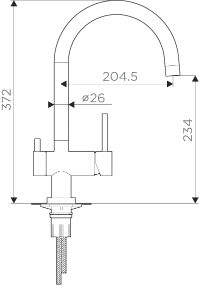 Смеситель 2в1 OMOIKIRI 4994479 YAMADA-LG 