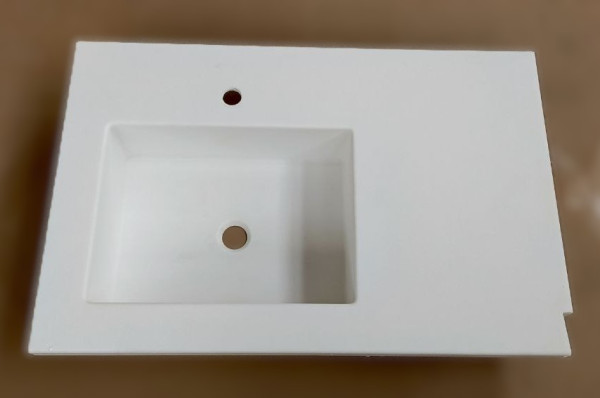 Столешница с мойкой из искусственного камня (H=40 мм) 