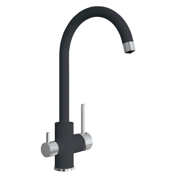 Смеситель 2в1 FLORENTINA 333.13Н.2123.102 Клио Черный 