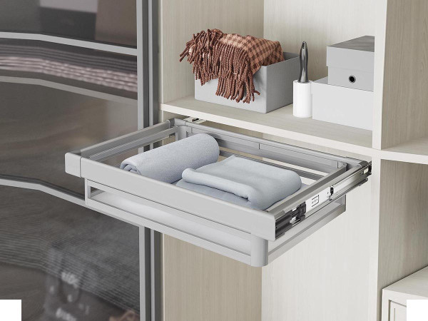 Комплект 2х корзин выдвижных для одежды STARAX S-6226-G 