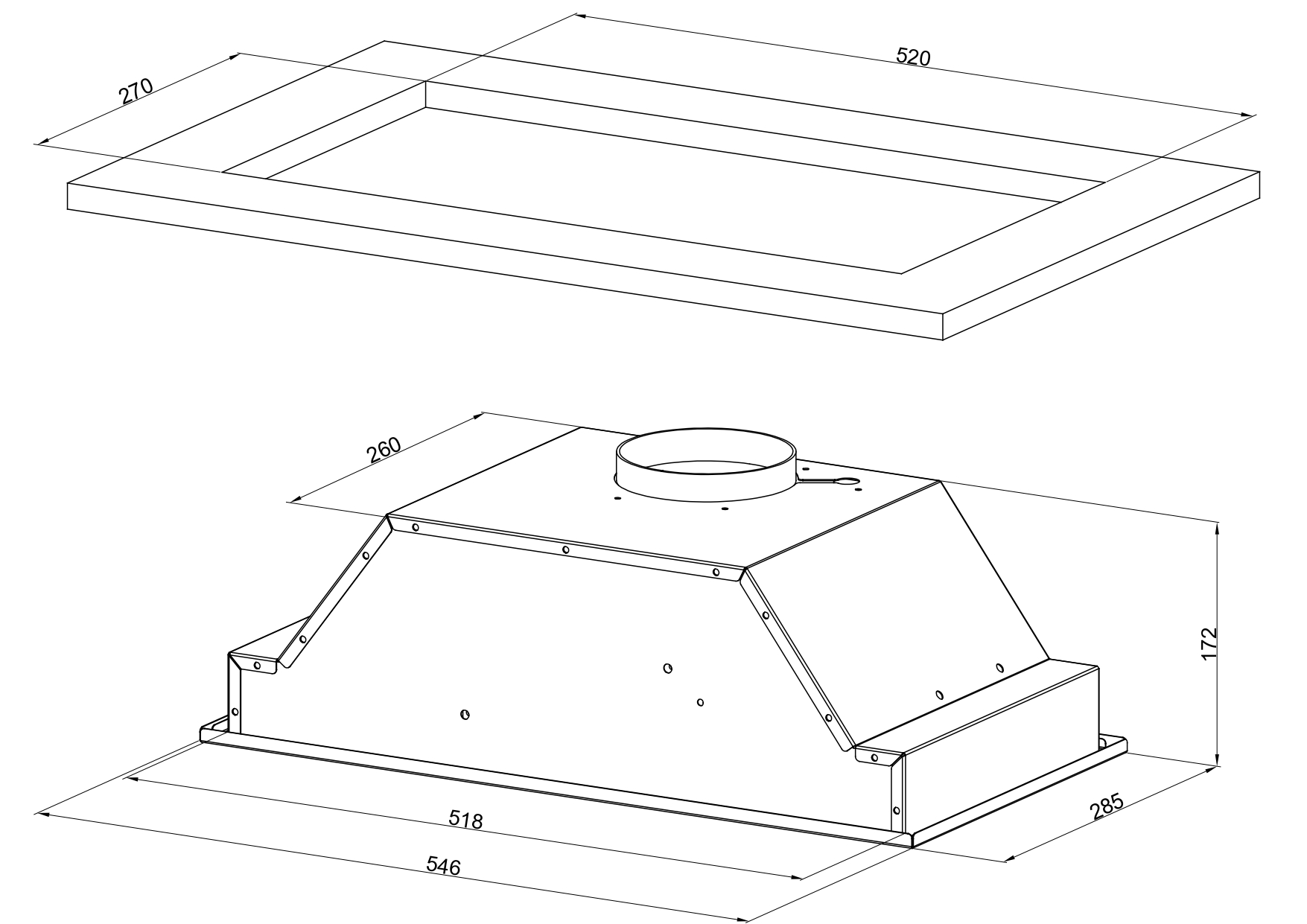 Вытяжка встраиваемая KUPPERSBERG INTOUCH 60 B 