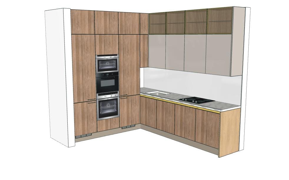 Кухонный гарнитур Teramo/Jazz/Allure Vetro