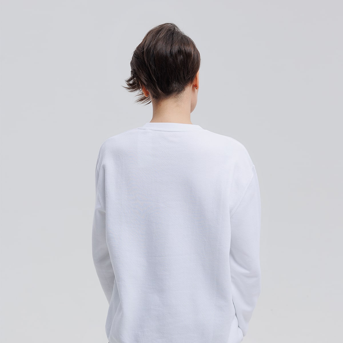 Свитшот "Cчастье есть" белый 