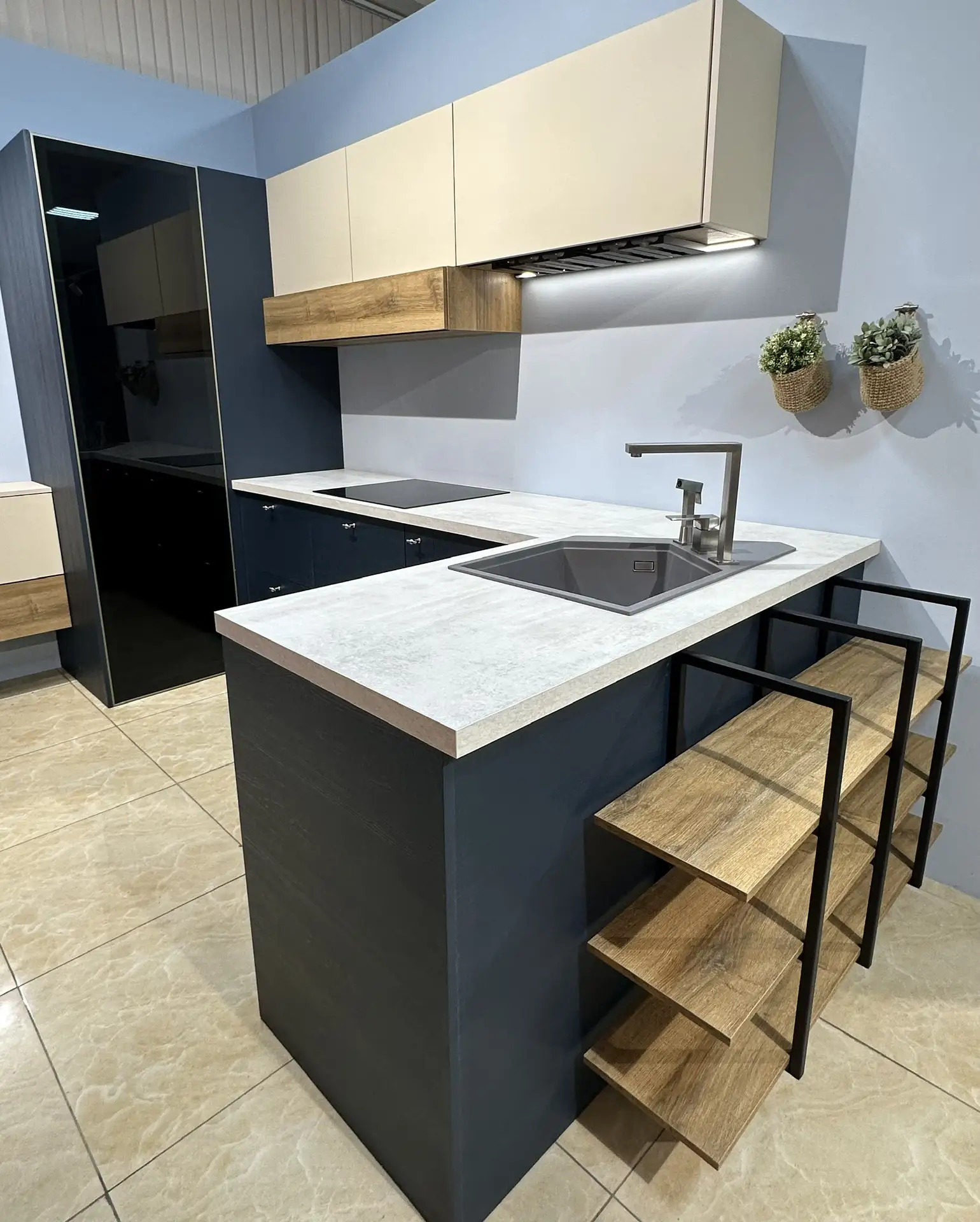 Кухонный гарнитур + Ливинг Fenix