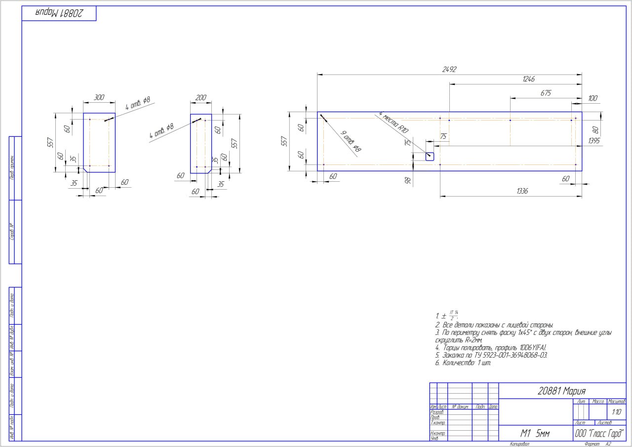 Комплект стеновых панелей GLASSGUARD OPTIMA 
