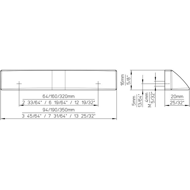 Комплект ручек SIRO 2447-190ZN21 14 шт.