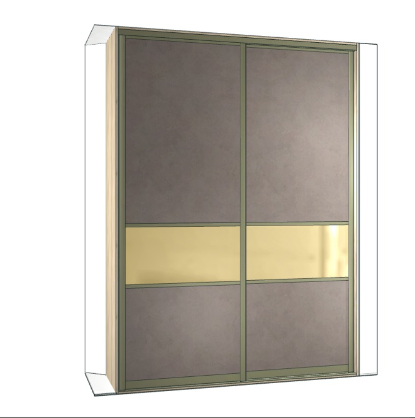 Шкаф-купе 2-х дверный Spark