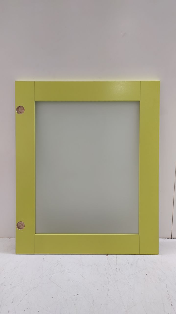 Фасад кухонный со стеклом 72.60 СТ Салатовый (лак)