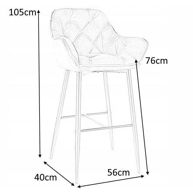 Комплект 2х барных стульев SIGNAL CHERRYH1VCC  Комплект 2х барных стульев SIGNAL CHERRYH1VCC