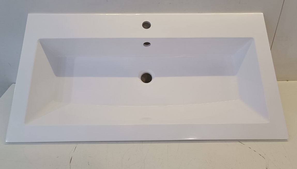 Раковина ЦВЕТ И СТИЛЬ Мария 95 литьевой мрамор/белый  Раковина ЦВЕТ И СТИЛЬ Мария 95 литьевой мрамор/белый