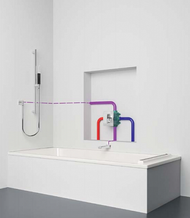 Встраиваемый смеситель E98723-CP MODULO Stillness на 2 выхода, хром