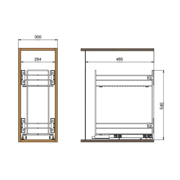 Кассетница INOXA Art. 2102SY/30-50  Кассетница INOXA Art. 2102SY/30-50