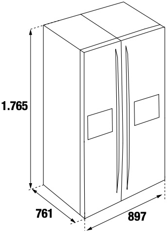 Отдельностоящий холодильник KUPPERSBUSCH FKG 9803.0 E Side-by-Side   Отдельностоящий холодильник KUPPERSBUSCH FKG 9803.0 E Side-by-Side