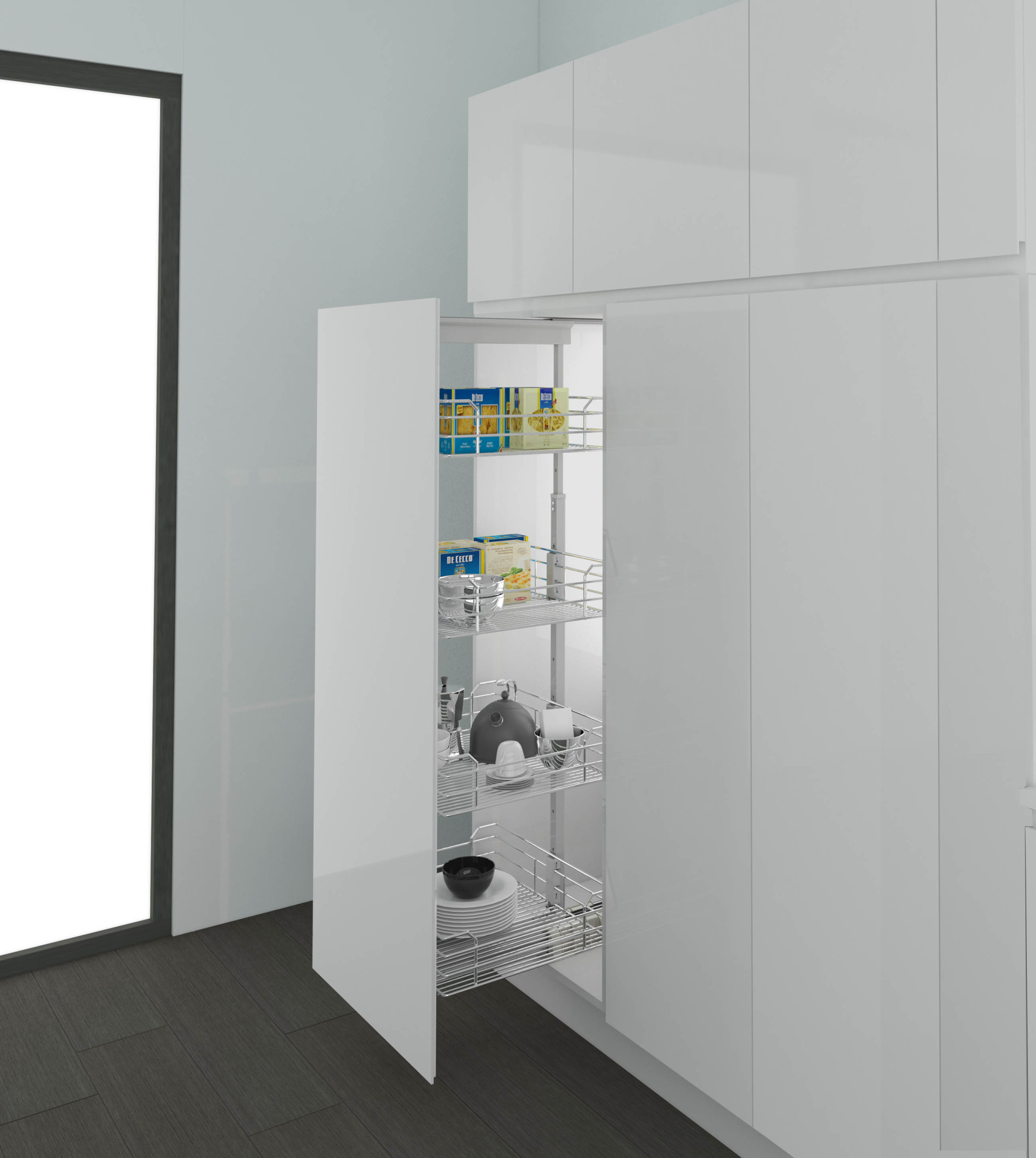 Сетка для колонны выдвижной INOXA CROMATO 1852/45C3  на 45 см 