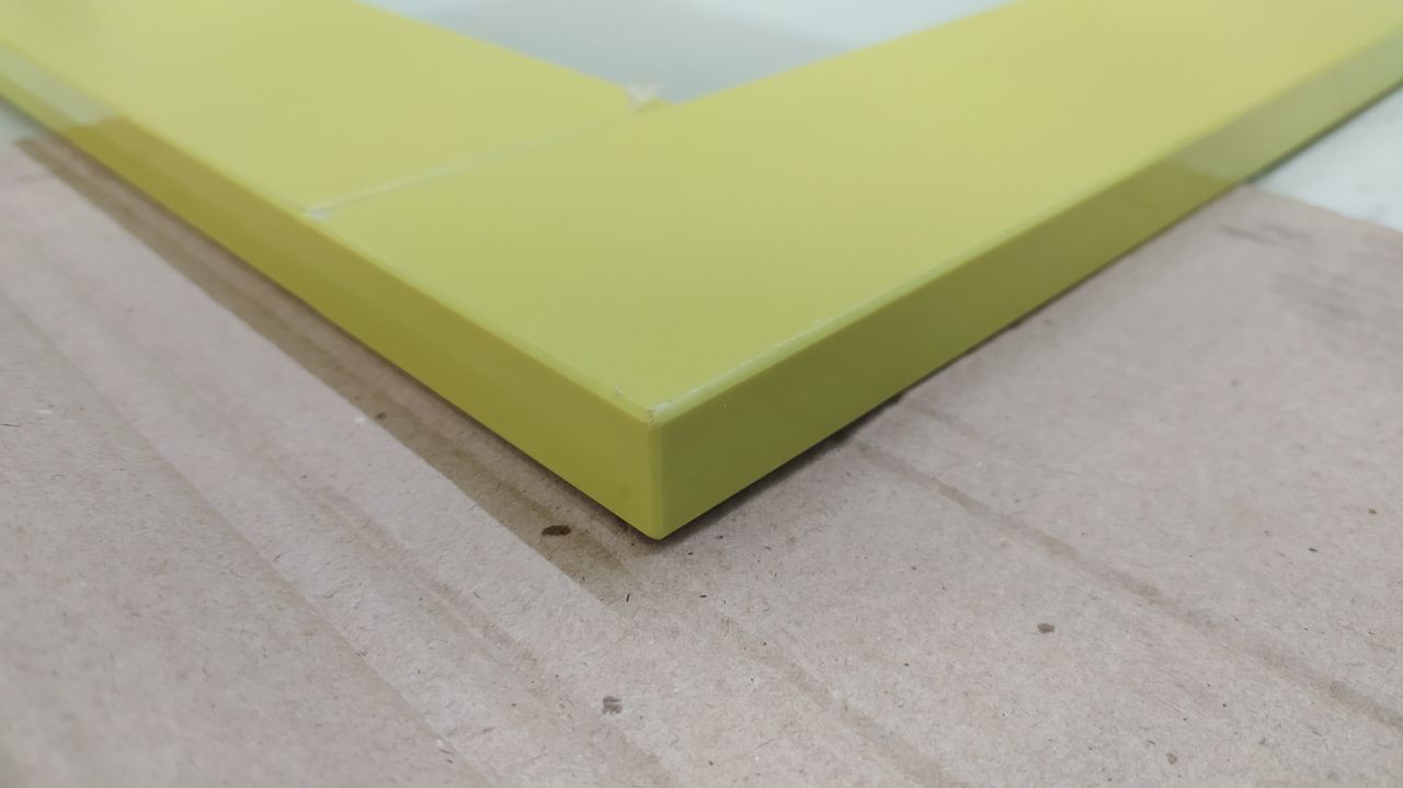 Фасад кухонный со стеклом 72.60 СТ Салатовый (лак)